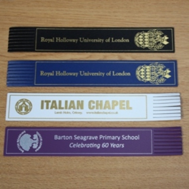 Bonded leather tasselled bookmarks